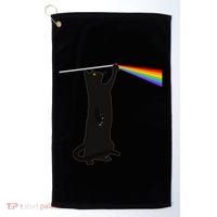 Funny Dark Side Of The Cat Golf Towel thumb 0