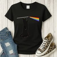 Funny Dark Side Of The Cat Women's T-Shirt thumb 3