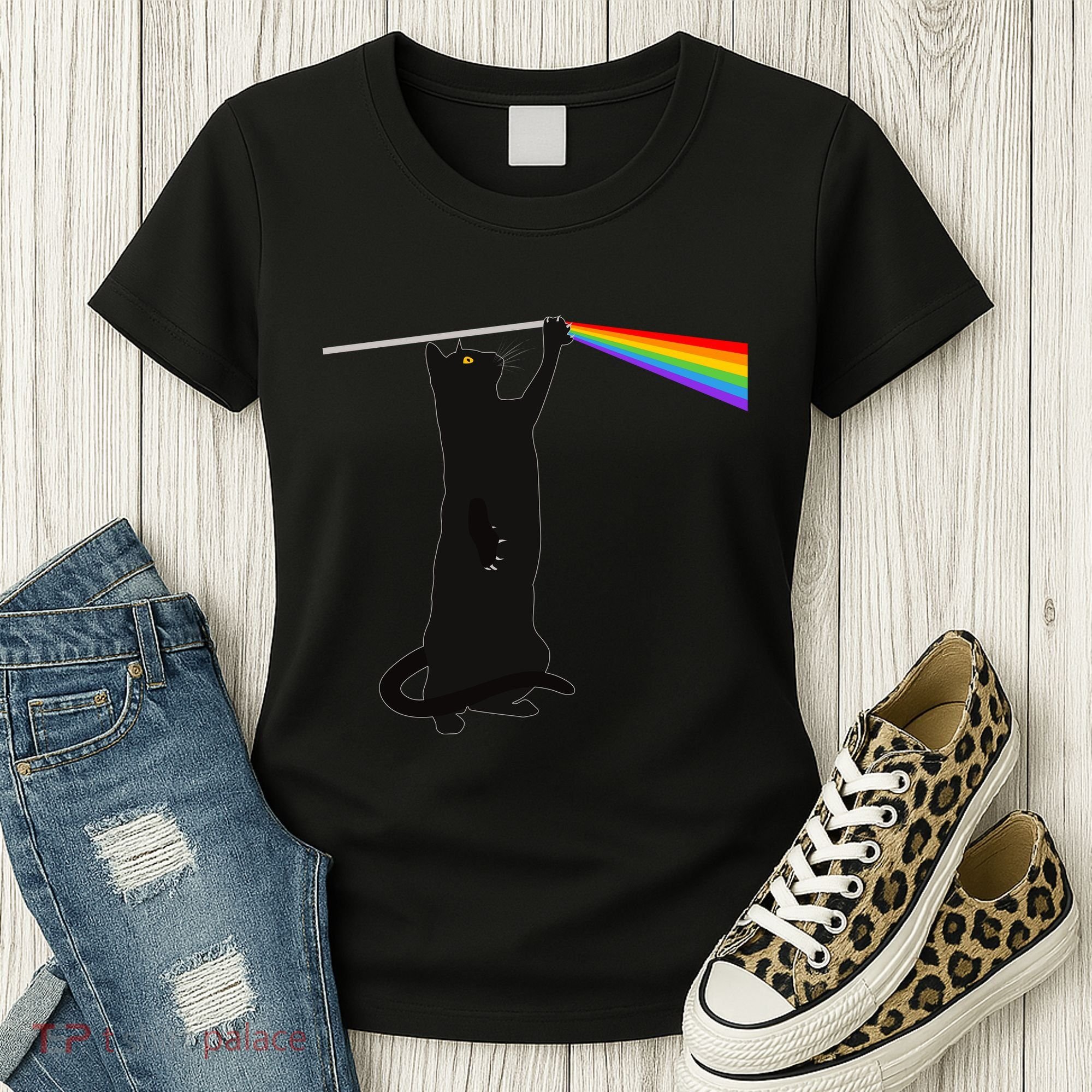 Funny Dark Side Of The Cat Women's T-Shirt