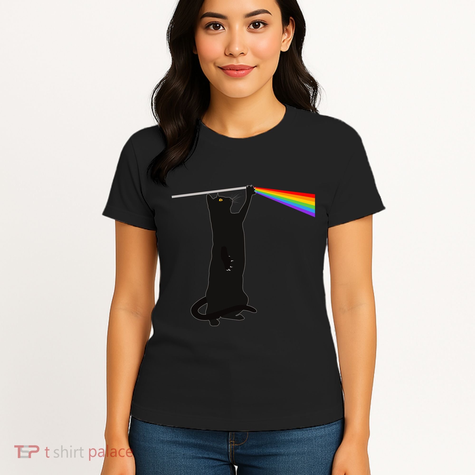 Funny Dark Side Of The Cat Women's T-Shirt