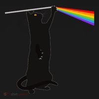 Funny Dark Side Of The Cat Kids Long Sleeve Shirt thumb 2
