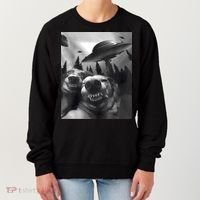 Funny Dogs Selfie With UFOs Women's Sweatshirt thumb 0