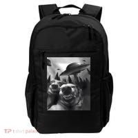 Funny Dogs Selfie With UFOs Backpack thumb 0
