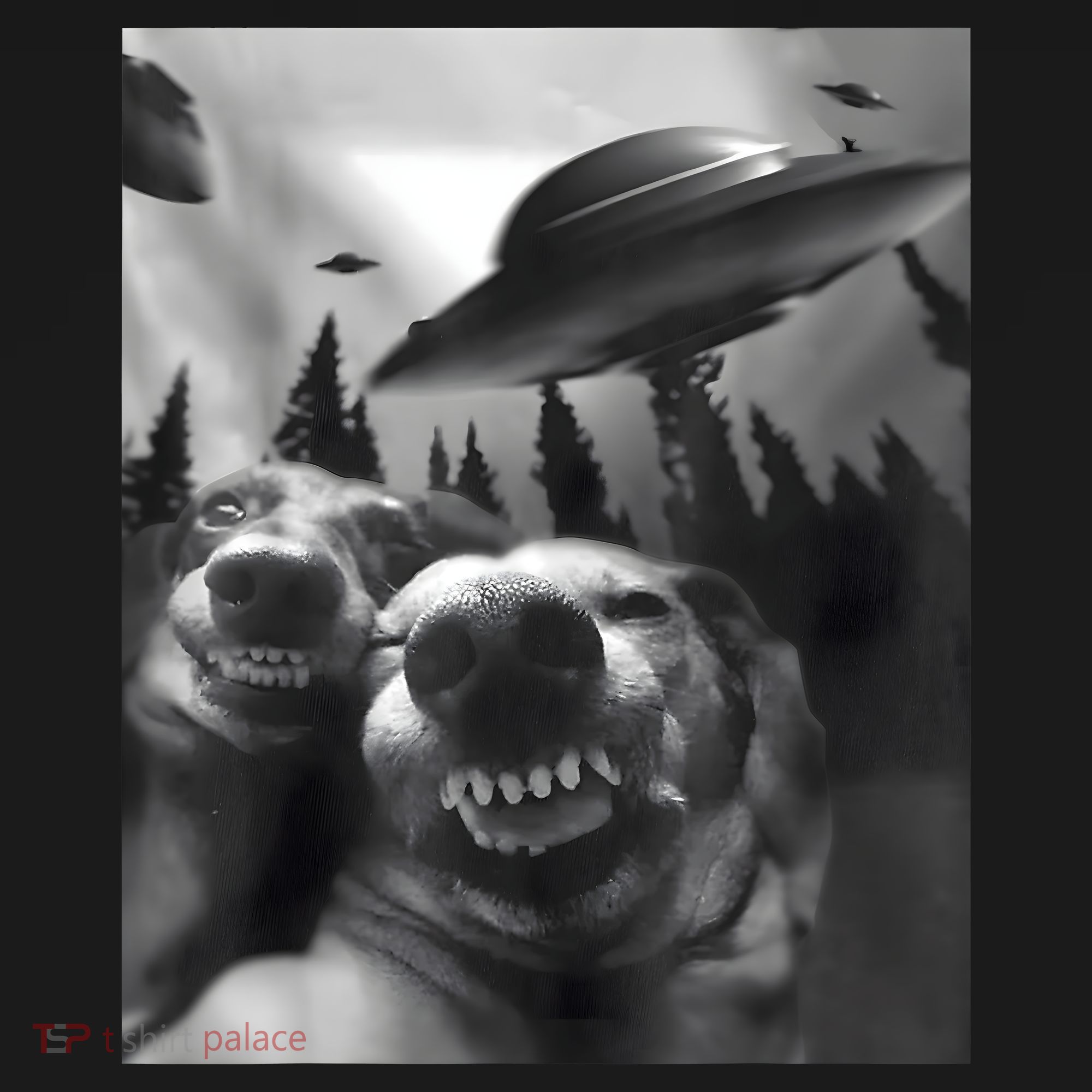 Funny Dogs Selfie With UFOs Backpack