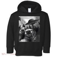 Funny Dogs Selfie With UFOs Toddler Hoodie thumb 0