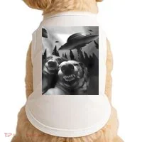 Funny Dogs Selfie With UFOs Doggie Tank thumb 0