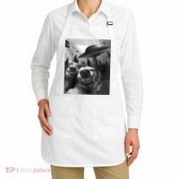 Funny Dogs Selfie With UFOs Apron thumb 2