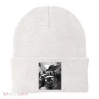 Funny Dogs Selfie With UFOs Beanie thumb 0