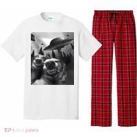 Funny Dogs Selfie With UFOs Pajama Set thumb 0