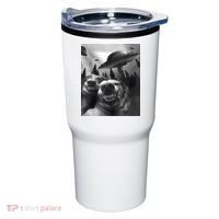 Funny Dogs Selfie With UFOs Tumbler thumb 0
