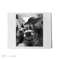 Funny Dogs Selfie With UFOs Mousepad thumb 0
