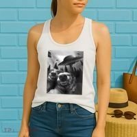 Funny Dogs Selfie With UFOs Women's Tank Top thumb 2