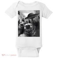 Funny Dogs Selfie With UFOs Baby Bodysuit thumb 0