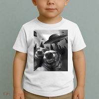 Funny Dogs Selfie With UFOs Toddler T-Shirt thumb 2