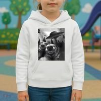 Funny Dogs Selfie With UFOs Kids Hoodie thumb 3