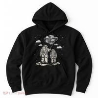 Fathers Day Space Science Astronomy Lover Dad Son Astronaut Hoodie thumb 0