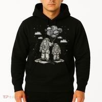 Fathers Day Space Science Astronomy Lover Dad Son Astronaut Hoodie thumb 2