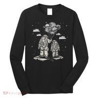 Fathers Day Space Science Astronomy Lover Dad Son Astronaut Long Sleeve Shirt thumb 0