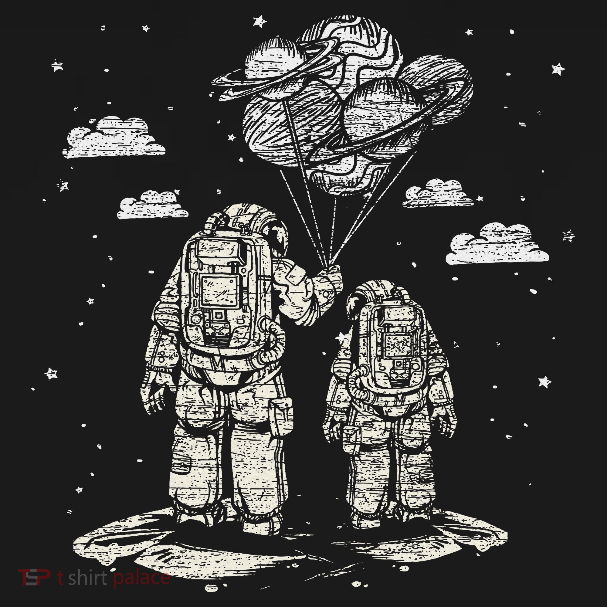 Fathers Day Space Science Astronomy Lover Dad Son Astronaut Long Sleeve Shirt