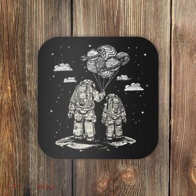 Fathers Day Space Science Astronomy Lover Dad Son Astronaut Coaster