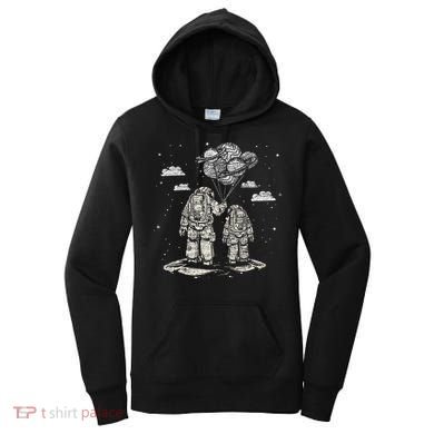 Fathers Day Space Science Astronomy Lover Dad Son Astronaut Women's Hoodie