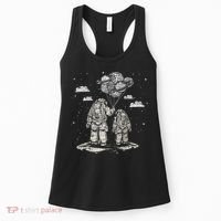 Fathers Day Space Science Astronomy Lover Dad Son Astronaut Women's Tank Top thumb 0