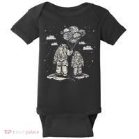 Fathers Day Space Science Astronomy Lover Dad Son Astronaut Baby Bodysuit thumb 0
