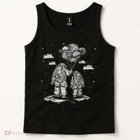 Fathers Day Space Science Astronomy Lover Dad Son Astronaut Tank Top thumb 2