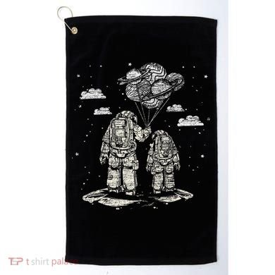 Fathers Day Space Science Astronomy Lover Dad Son Astronaut Golf Towel