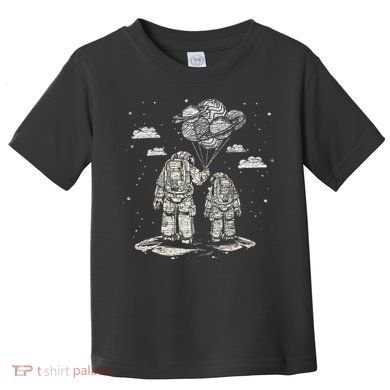 Fathers Day Space Science Astronomy Lover Dad Son Astronaut Toddler T-Shirt