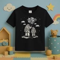 Fathers Day Space Science Astronomy Lover Dad Son Astronaut Toddler T-Shirt thumb 3