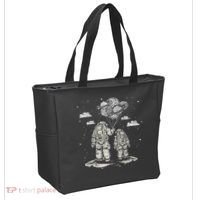 Fathers Day Space Science Astronomy Lover Dad Son Astronaut Tote Bag thumb 2