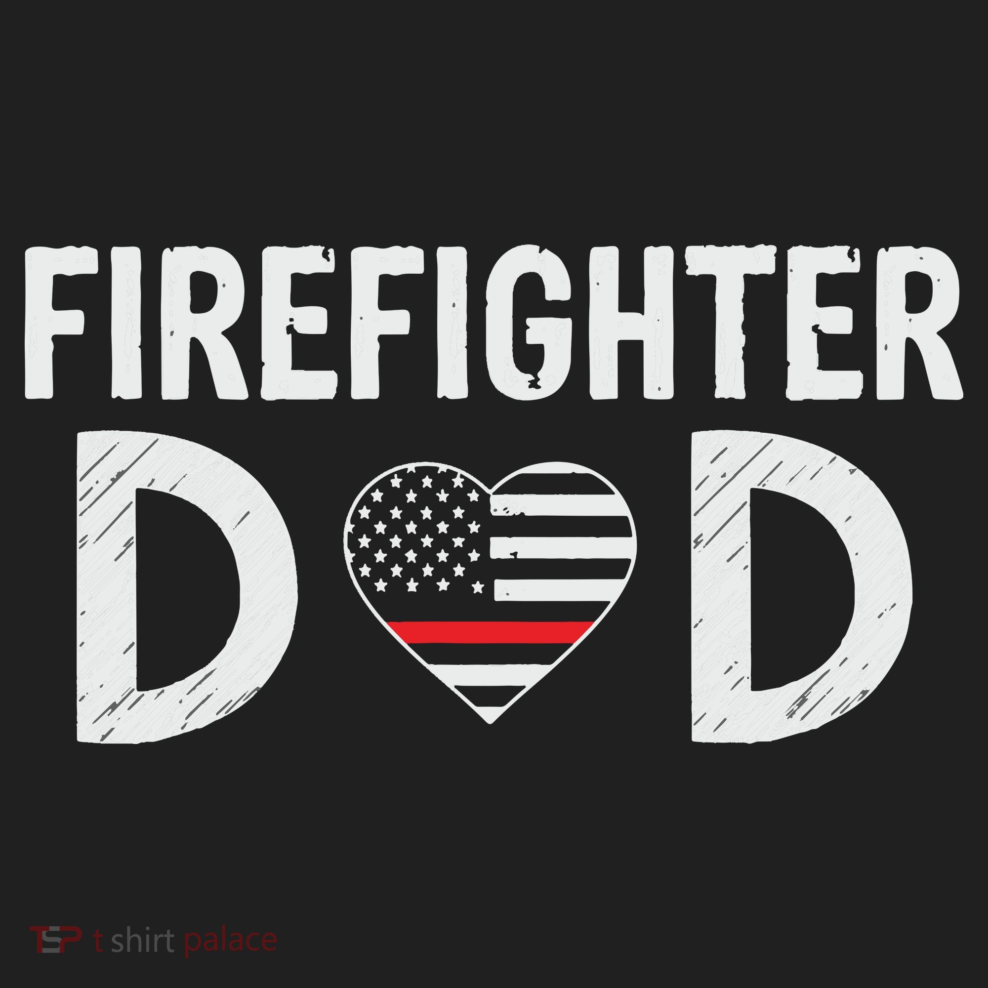 Firefighter Dad Support The Thin Red Line USA Flag Women's Sweatshirt
