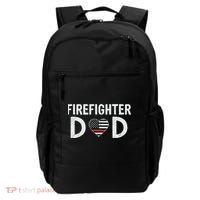 Firefighter Dad Support The Thin Red Line USA Flag Backpack thumb 0