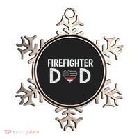 Firefighter Dad Support The Thin Red Line USA Flag Ornament thumb 0