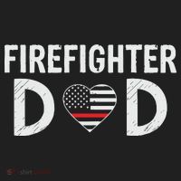 Firefighter Dad Support The Thin Red Line USA Flag Hat thumb 2