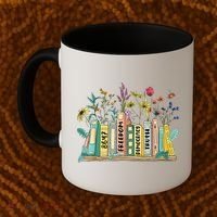Freedom Democracy  Truth 8647 Retro Book Flower Gift Coffee Mug thumb 2