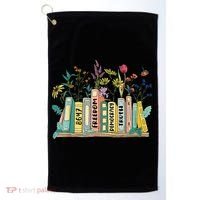 Freedom Democracy  Truth 8647 Retro Book Flower Gift Golf Towel thumb 0