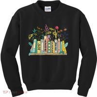 Freedom Democracy  Truth 8647 Retro Book Flower Gift Kids Sweatshirt thumb 0