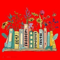 Freedom Democracy  Truth 8647 Retro Book Flower Gift Santa Hat thumb 1