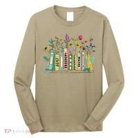 Freedom Democracy  Truth 8647 Retro Book Flower Gift Long Sleeve Shirt thumb 0