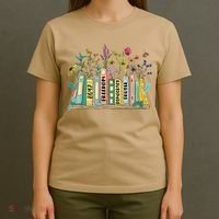 Freedom Democracy  Truth 8647 Retro Book Flower Gift T-Shirt thumb 4