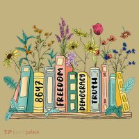 Freedom Democracy  Truth 8647 Retro Book Flower Gift Mousepad thumb 1
