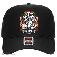 Funny Due To Inflation Ugly Christmas Sweaters Hat thumb 0