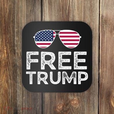 Free Donald Trump Republican Support Coaster