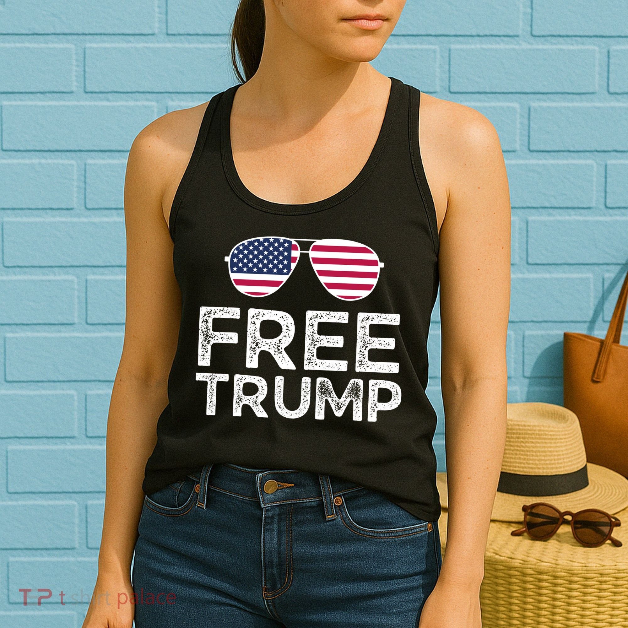 Free Donald Trump Republican Support Women's Tank Top