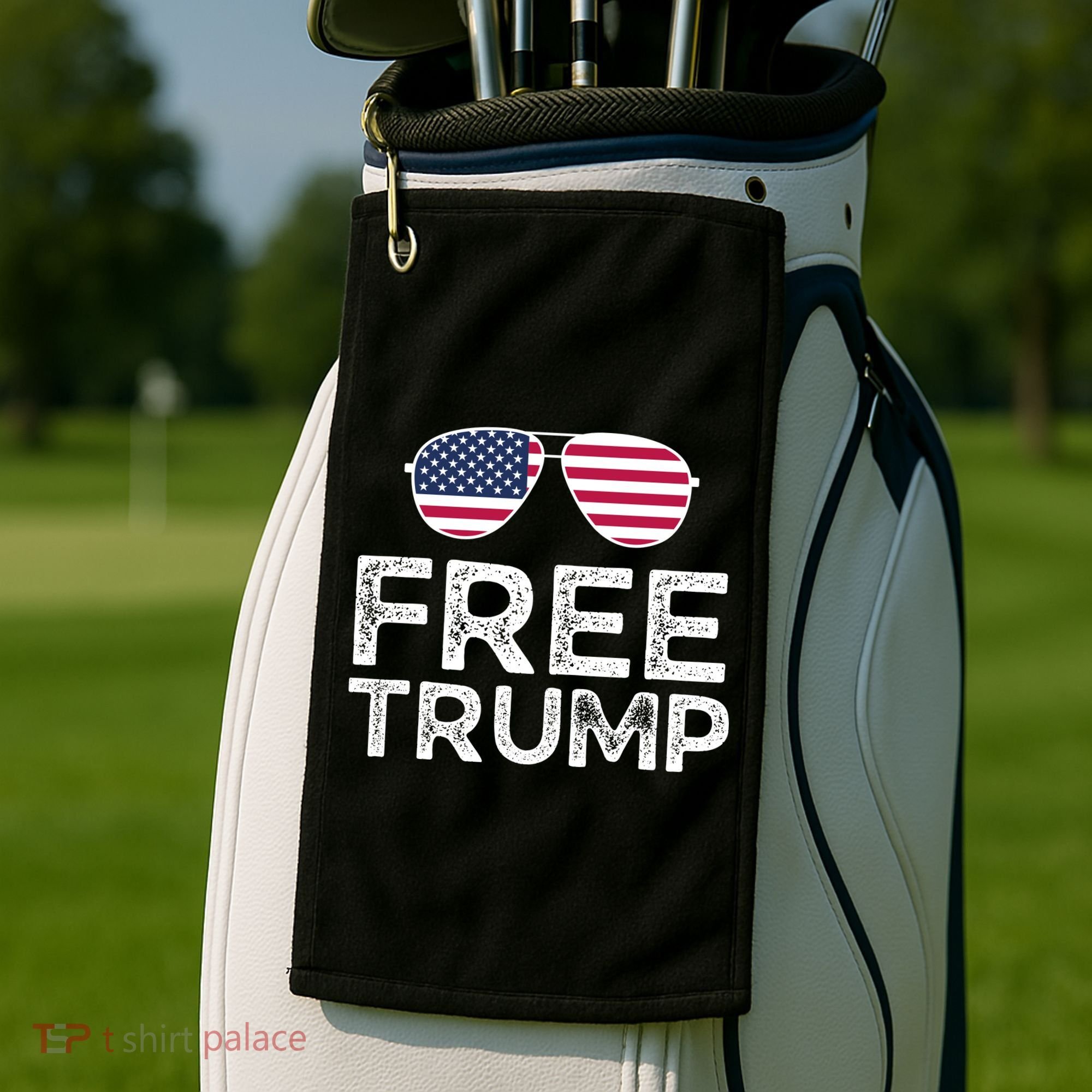Free Donald Trump Republican Support Golf Towel