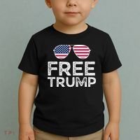 Free Donald Trump Republican Support Toddler T-Shirt thumb 2
