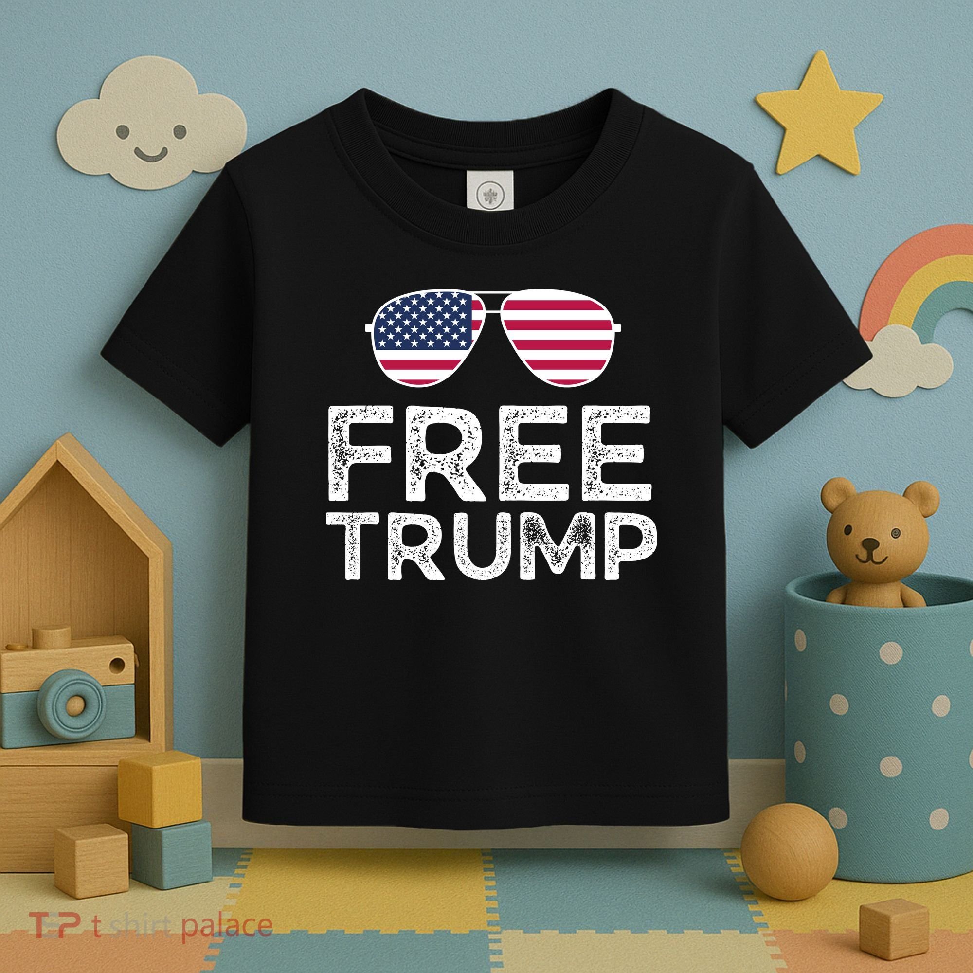 Free Donald Trump Republican Support Toddler T-Shirt