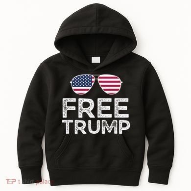Free Donald Trump Republican Support Kids Hoodie